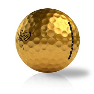 Custom Vice Pro Plus Gold Used Golf Balls | Thegolfballcompany.com