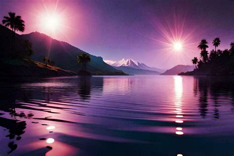 Sunrise over Lake Atitlan in Guatemala, Central America. AI Generate 23218598 Stock Photo at ...