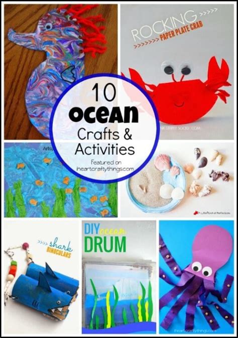 10 Preschool Ocean Crafts And Activities - I Heart Crafty Things