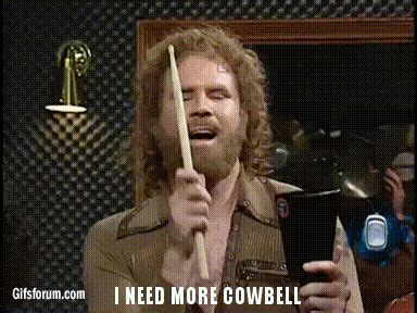 Will Ferrell Cowbell Animated Gif