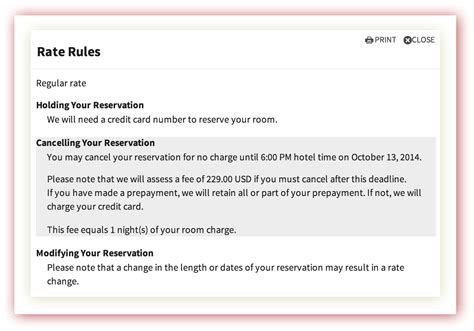 Booking Cancellation Policy Template - Sfiveband.com