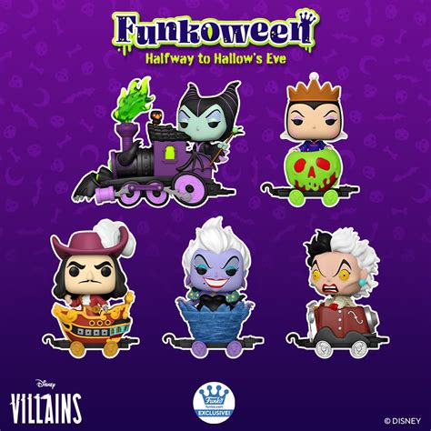 Funkoween 2022: Disney Villains Train Set Funko Pop! Figures