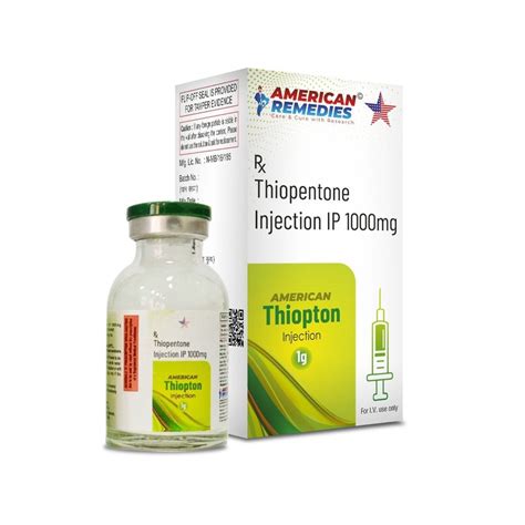 Thiopentone 1000mg Injection, Strength: 1gm at Rs 700/vial in Surat ...