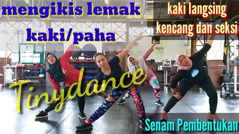 Mengecilkan dan mengencangkan paha | Senam Pembentukan | Tinydance - YouTube