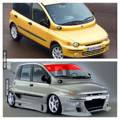 Fiat Multipla.. The ugliest car of the world even worse after tuning - 9GAG