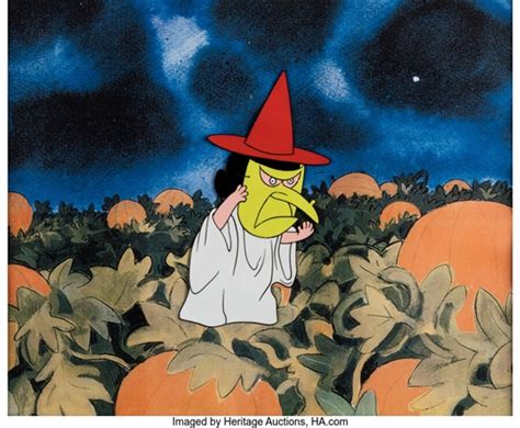 Peanuts Its the Great Pumpkin, Charlie Brown Lucy as Witch Production Cel Bill Melendez, 1966 by ...