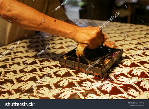 Batik Technique Waxresist Dyeing Applied Whole Stock Photo 1585490413 | Shutterstock