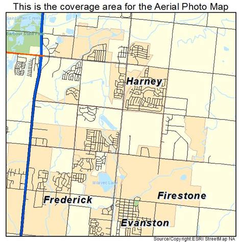 Aerial Photography Map of Firestone, CO Colorado