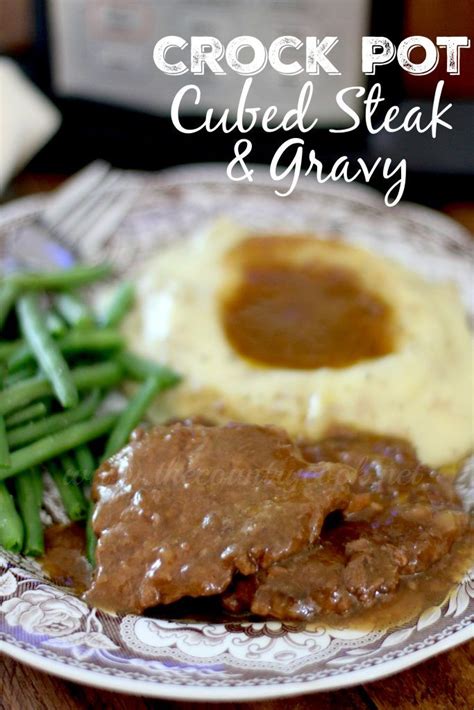 Cube Steak In Crock Pot : Pin on Crockpot Dinners : Place all ...