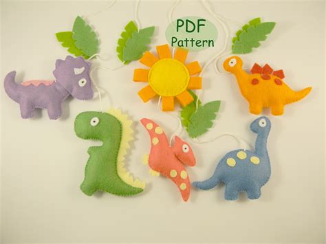 free printable dinosaur sewing patterns - ZahidaUzair