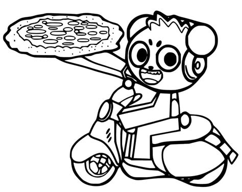 Ryan's World Combo Panda coloring page - Download, Print or Color ...