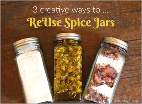 ReUse Spice Jars: 3 Creative Ways to Reuse Glass Spice Jars