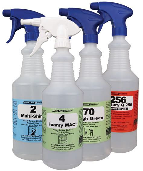 Spray & Foamer Bottles for Cleaning Chemical Solutions