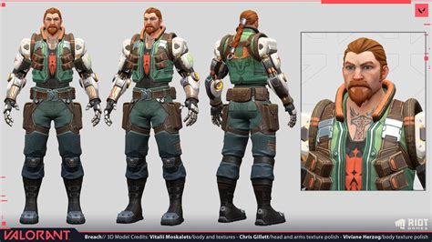 ArtStation - Valorant - Breach, Vitalii Moskalets | Tech art, Sci fi armor, Character art