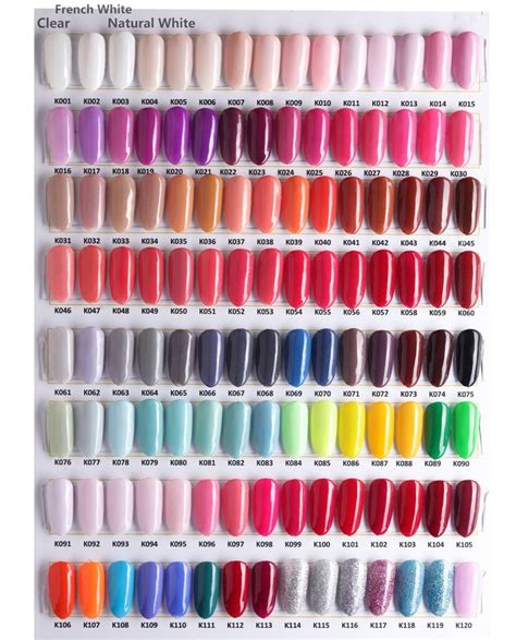 23 Lovely Acrylic Nails Natural - Colour Chart | 23 Lovely Acrylic ...