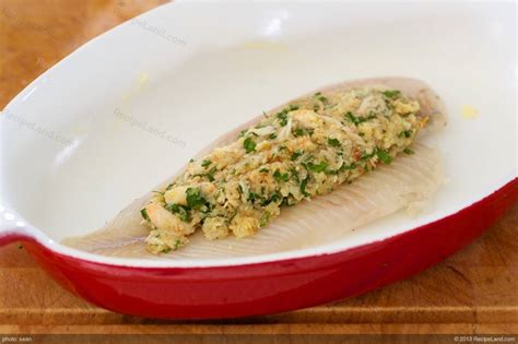 Dover Sole Fillets Stuffed with Crab Recipe