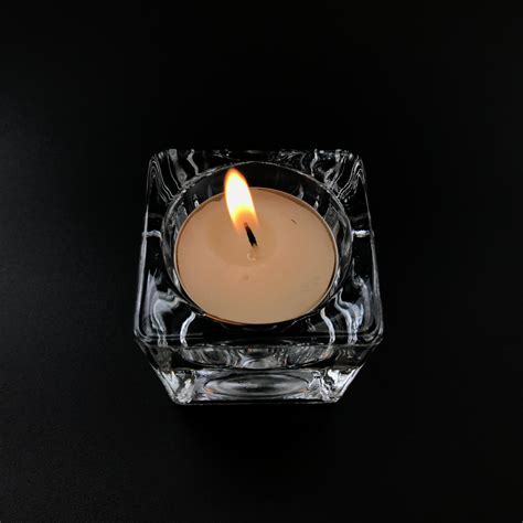 Glass Votive Candle Holders (Square Cube) - ITS (Glassware Specialist)