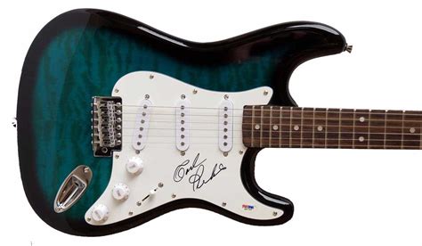 Lot Detail - Carl Perkins Rare In-Person Signed Stratocaster Style Electric Guitar (PSA/DNA)