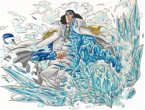 Aokiji Kuzan One Piece One Piece Drawing, Staedtler, Admiral, Zelda Characters, Fictional ...