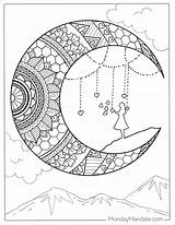 Moon Phases Coloring Pages Kids sketch template