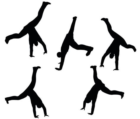 Cartwheel Silhouette Illustrations, Royalty-Free Vector Graphics & Clip Art - iStock