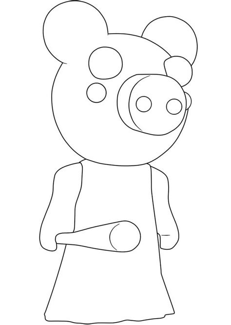 Piggy Roblox 2 Coloring Page - Free Printable Coloring Pages for Kids