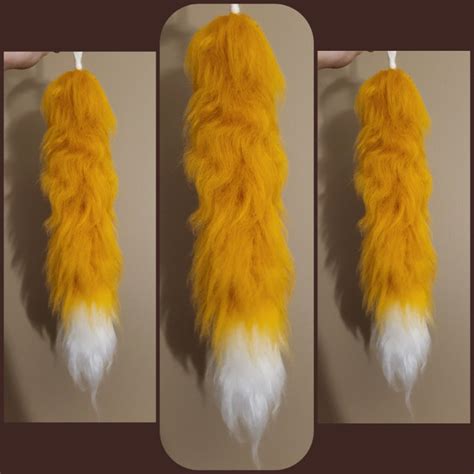 Animal Yarn Tails Therian Tails Tail Keychain - Etsy New Zealand