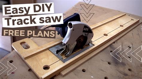 Easy DIY circular saw track saw guide | FREE PLANS | Building my worksho... | Circular saw track ...