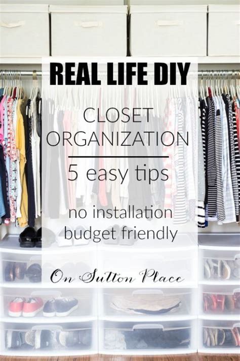 5 Easy Closet Organization Tips To Know • VeryHom