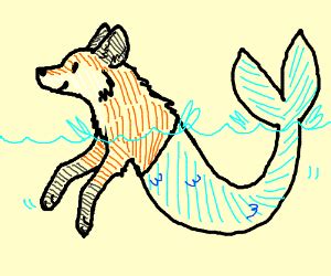 Half fox, half fish - Drawception