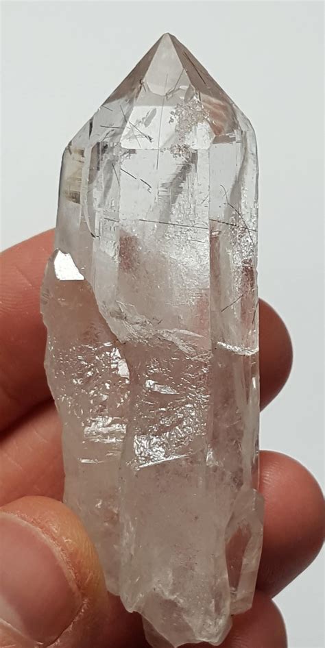 Cathedral Quartz with Tourmaline Inclusions from Brazil- Beautiful Luster, Clarity, and Crystal ...