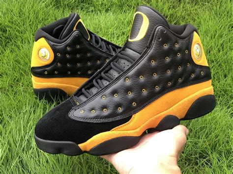 2020 Nike Air Jordan 13 Black Yellow Basketball Shoes | Jordan 13 black, Jordan 13 shoes, Air ...