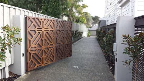 "Rusticated Iron" Single Swing Gate - Driveway Gates | Driveway gate, Outdoor design, Entry gates