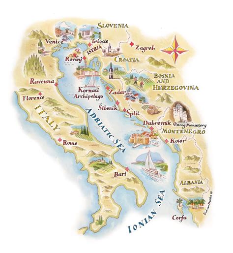 Map Of Italy And Croatia - Share Map