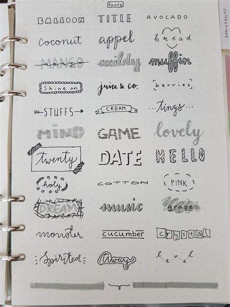 Bullet Journal Lettering, Bullet Journal Headers, Journal Fonts, Bullet Journal Banner, Bullet ...