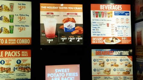 White Castle Menu Prices