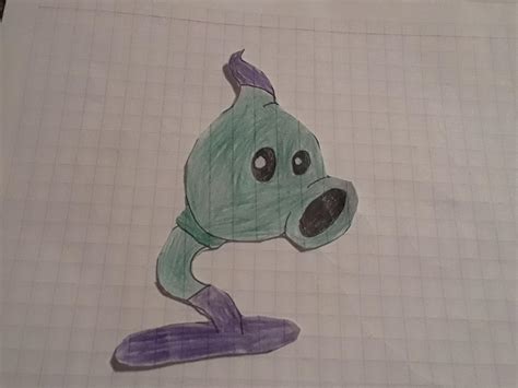 Shadow peashooter drawing : r/PlantsVSZombies