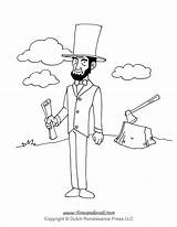 Abraham Lincoln Coloring Page sketch template