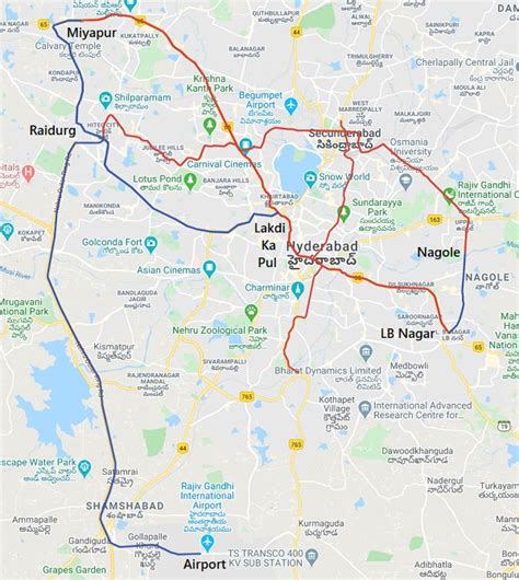 Hyderabad Metro Phase 2 - Key Facts, Route Map, Stations, And Other Details