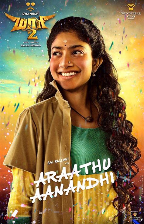 Maari 2 Character Poster: Sai Pallavi as auto driver 'Araathu Aanandhi ...