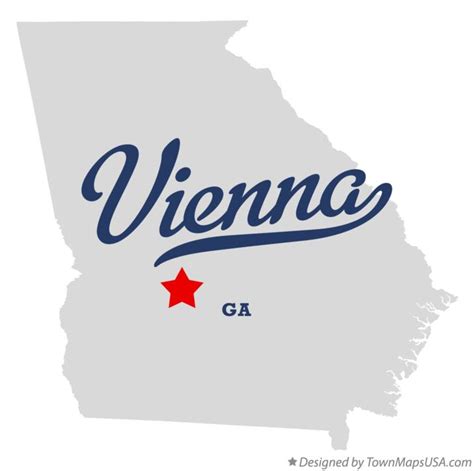 Map of Vienna, GA, Georgia