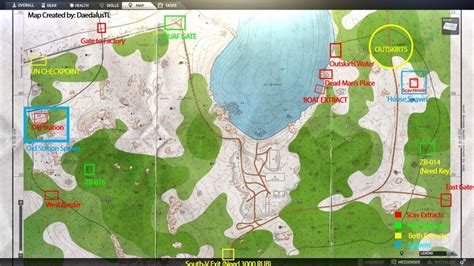 Shoreline Map Escape From Tarkov - Maping Resources