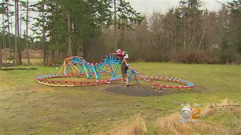 Dad Builds Backyard Roller Coaster - YouTube