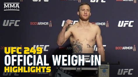 UFC 249 Official Weigh-In Highlights - MMA Fighting - YouTube