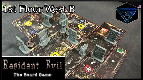 Resident Evil The Board Game - Solo Campaign - 1st Floor West B - YouTube