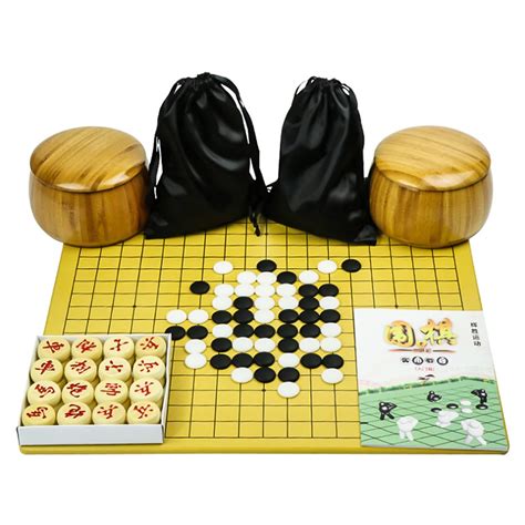 361pcs/Set Go Game Weiqi Waterproof Bamboo Ware Sheet Board Bamboo Ware Board With Clear Lines ...