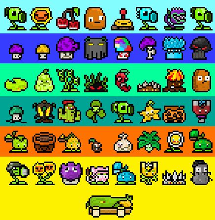 Plants vs zombies sunflower pixel art - jokerinbox