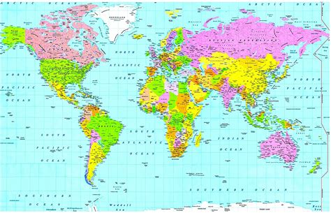 Printable World Atlas Map