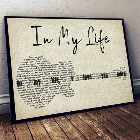 Beatles Lyrics Poster