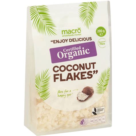 Calories in Macro Organic Coconut Flakes calcount